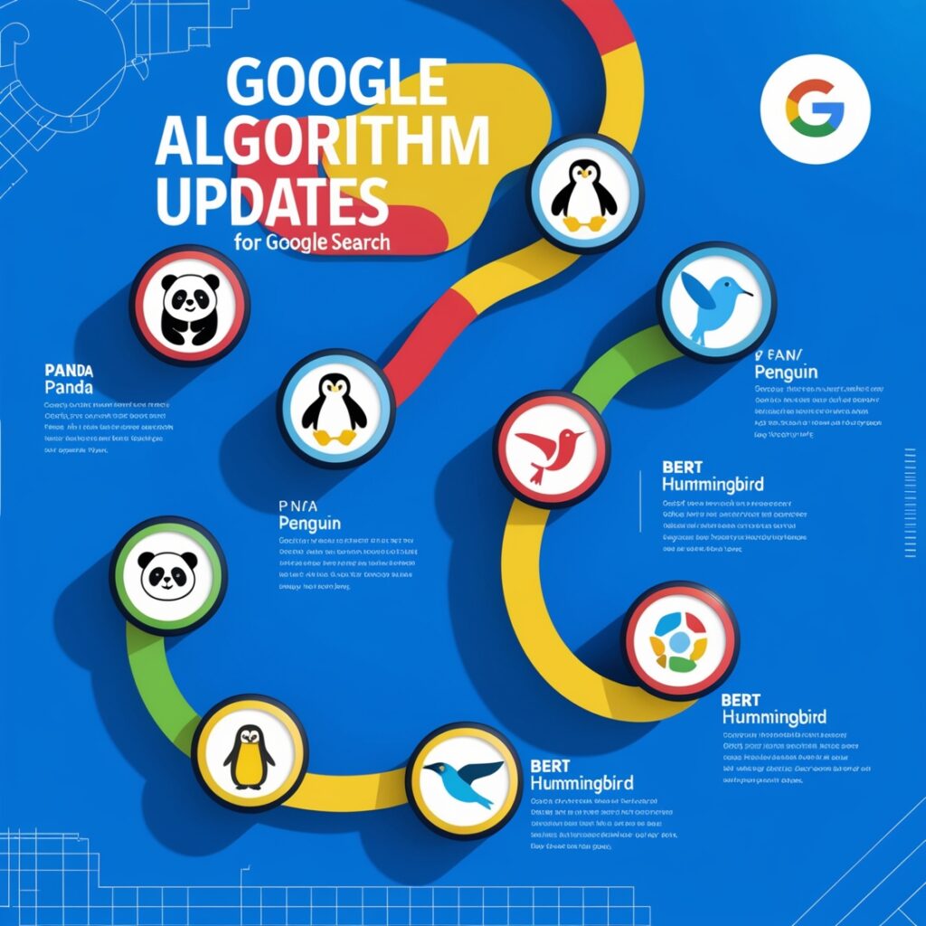 What are different google algorithm updates?